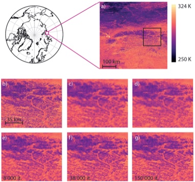 Four decades of circumpolar super-resolved satellite land surface temperature data teaser